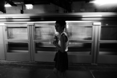 Scene in the Metro, Paris, 2015.