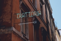 Trattoria, Rome, 2019.